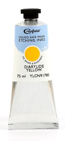 Caligo Safe Wash Etching Ink Diarylide Yellow 75ml - Click Image to Close